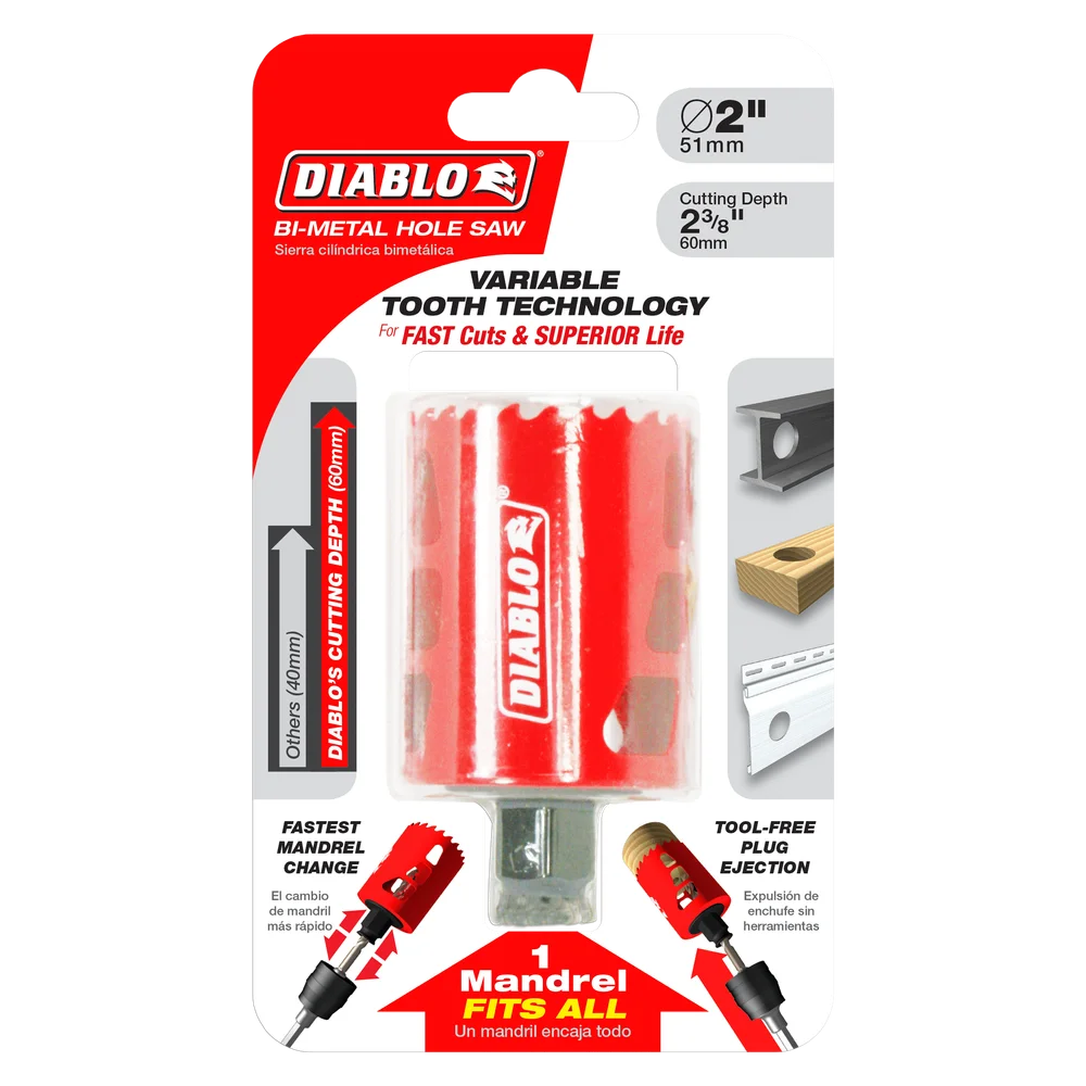 Diablo 2-1/4 in. Hole Saw Diablo 2-1/4 in. Hole Saw